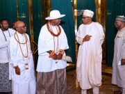 Olu Of Warri Storms Aso Rock, To See Buhari