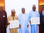 Gambari Celebrates Buhari’s Top Aides Who Bagged Niger National Honours
