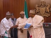 3 Governors Make President Buhari Laughs