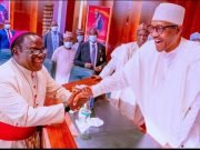 Buhari Cracks Jokes As He Recieves His Greatest Critic, Bishop Kukah