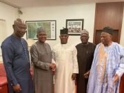 2 Huge Elephants Fighting At Obajana, Kogi: Yahaya And Dangote Reconcile