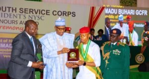 Buhari Offers Automatic Jobs To 65 Ex Corps Members At NYSC 50Th Anniversary