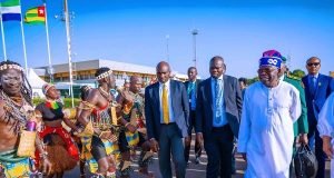 President Tinubu Lands In Guinea-Bissau For Ecowas Summit