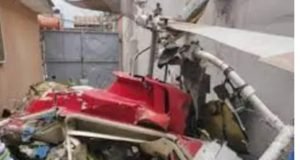 Unknown Helicopter Crashes In Lagos, 4 Occupants Rush To Hospital Alive
