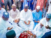 Senate President, Akpabio, On Condolence Visit To Senator Lawan