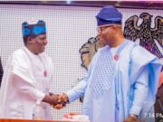 Akpabio Welcomes Ex Minister, Lalong, To Red Chamber Of NASS