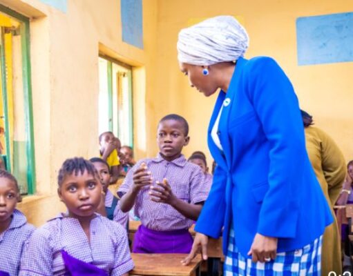 NEMA Boss, Zubaida, Returns To Classroom, Teaches Pupils Safety Consciousness