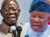 Senator Akpabio To Oshiomhole: If You Become Unruly, I Will Take You Out Of Senate